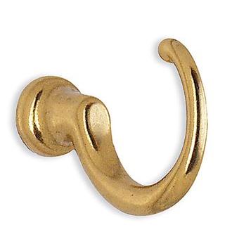 Smedbo B233 1 5/8 in. Loop Wardrobe Hook in Polished Brass from the Classic Collection